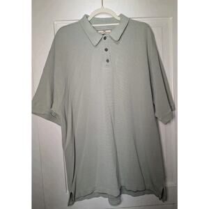 Tommy Bahama Ribbed Honeycone Short Sleeve Polo Shirt Men's Silk Blend XXL(924)